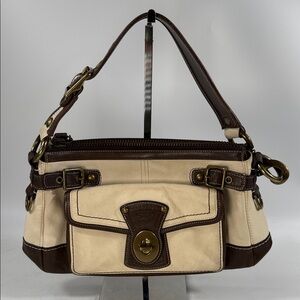 Coach Legacy Limited Edition Tan and Brown  Bag #11567